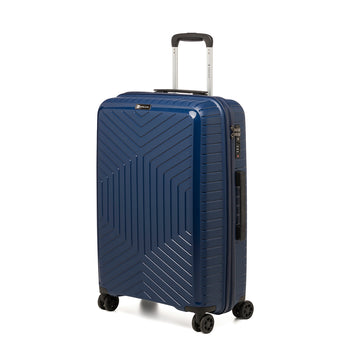 Trolley medio blu rigido in ABS Ciak Roncato Hexa, Brand, SKU o912000347, Immagine 0